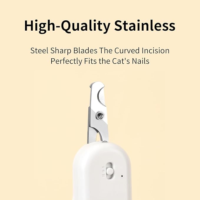 Cat Nail Clipper with LED