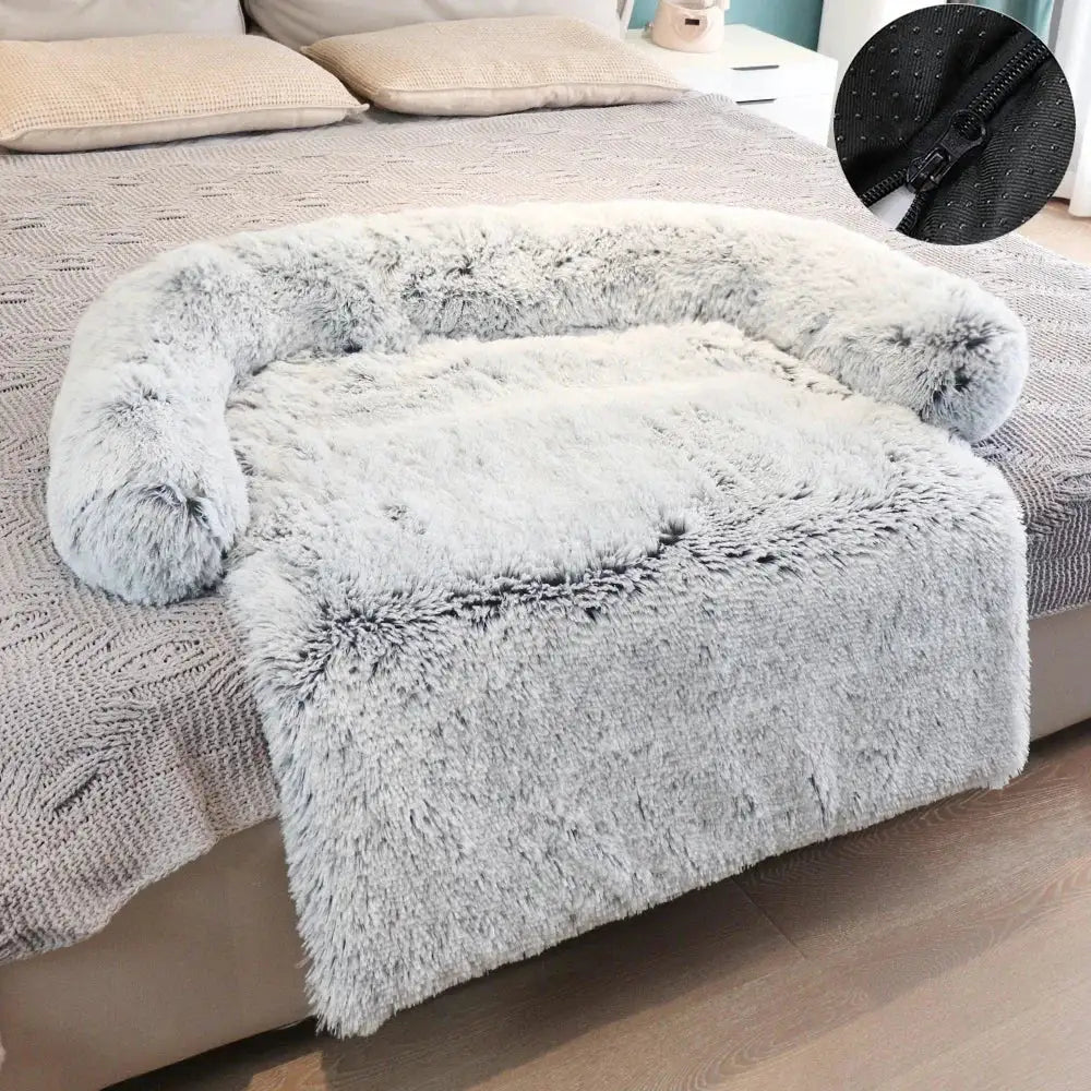 Washable Plush Dog Bed Sofa